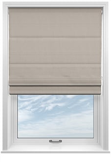 Windermere, Sand - Twist&Fit Roman Blind